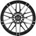 Jante aluminium Msw 18 pouces Noir Brillant Face Polie