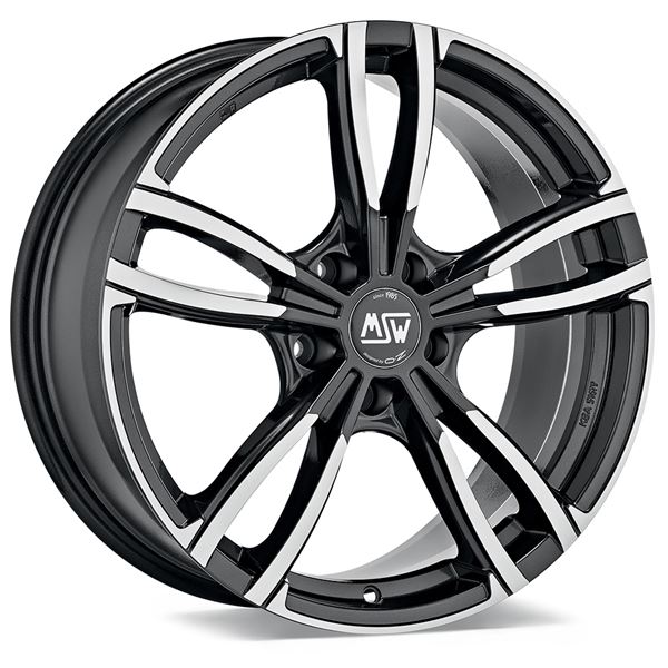 Jante aluminium Msw 19 pouces Gris Brillant Face Polie
