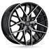 Jante aluminium Msw 19 pouces Noir Brillant Face Polie