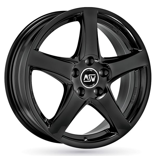 Jante aluminium Msw 17 pouces Noir Brillant