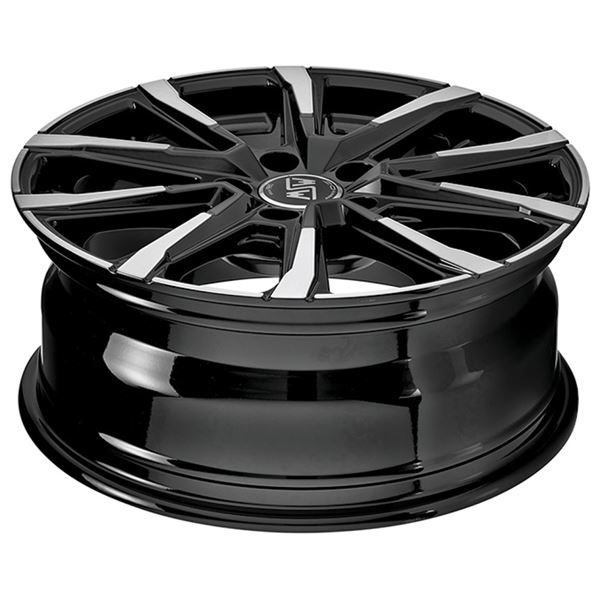 Jante aluminium Msw 16 pouces Noir Brillant Face Polie