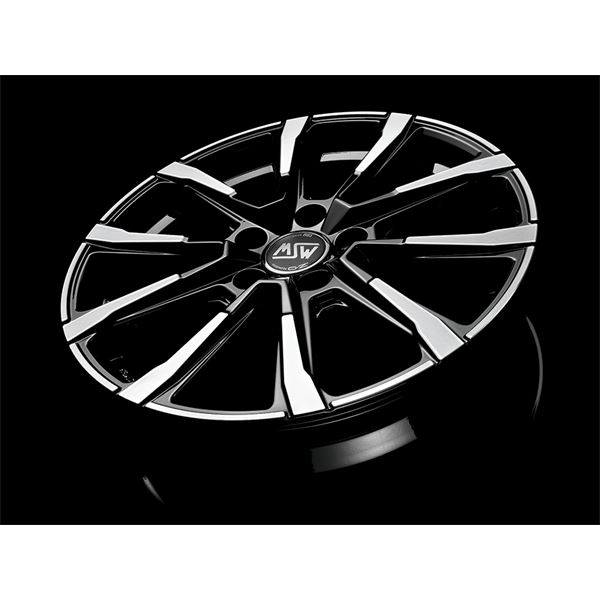 Jante aluminium Msw 16 pouces Noir Brillant Face Polie