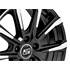 Jante aluminium Msw 16 pouces Noir Brillant Face Polie