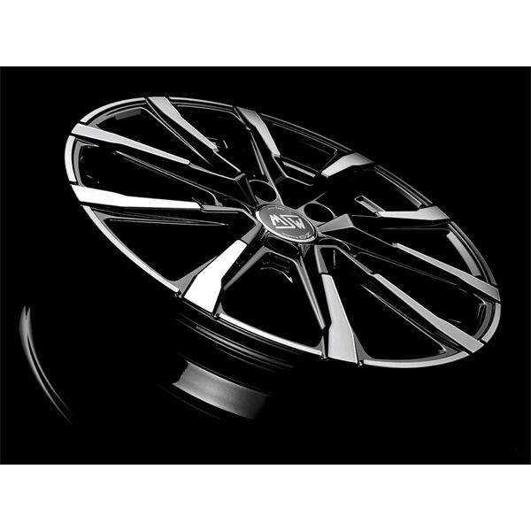 Jante aluminium Msw 16 pouces Noir Brillant Face Polie