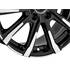 Jante aluminium Msw 18 pouces Noir Brillant Face Polie