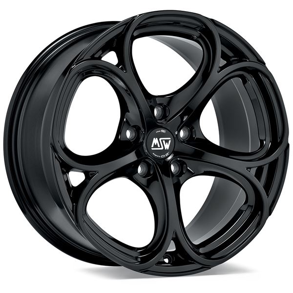 Jante aluminium Msw 18 pouces Noir Brillant