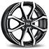 Jante aluminium Msw 14 pouces Noir Brillant Face Polie