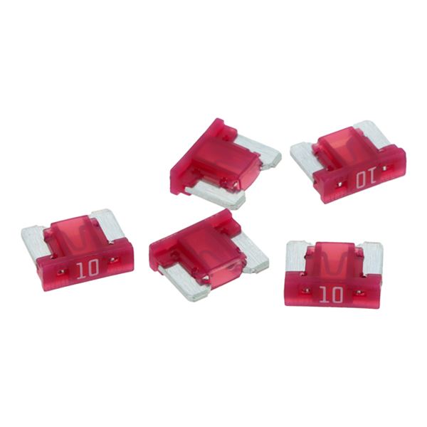 5 fusibles plats Mini LP 10 ampères XLTECH