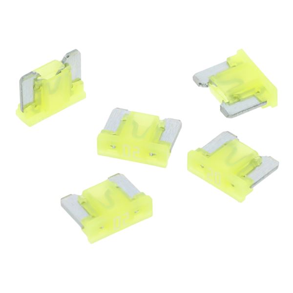 5 fusibles plats Mini LP 20 ampères XLTECH