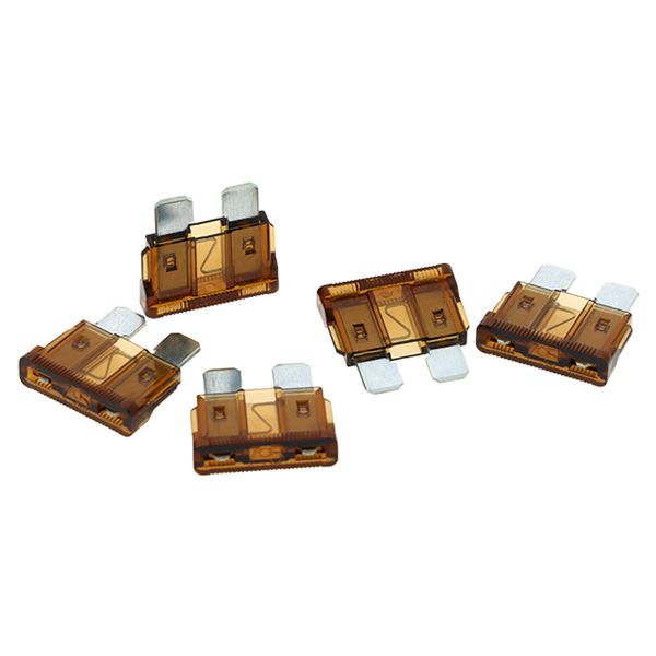 5 fusibles plats standards 7,5 ampères XLTECH