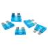 5 fusibles plats standards 15 ampères XLTECH