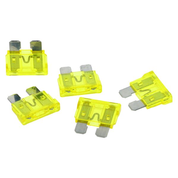 5 fusibles plats standards 20 ampères XLTECH