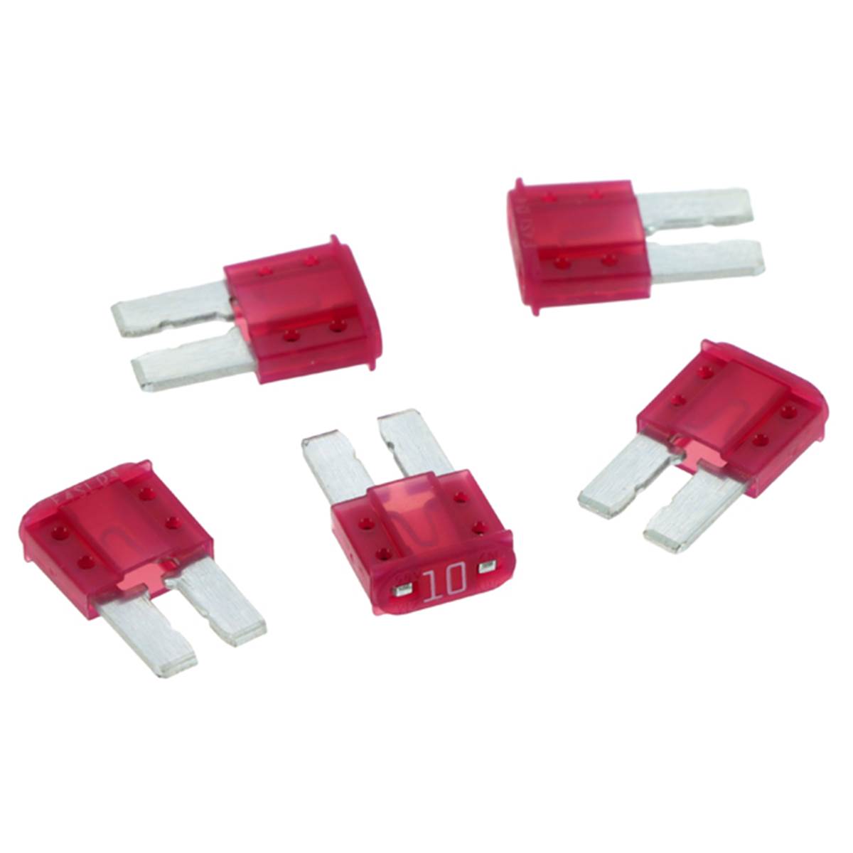 5 Fusibles Plats Micro Ii 10 Ampères Xltech