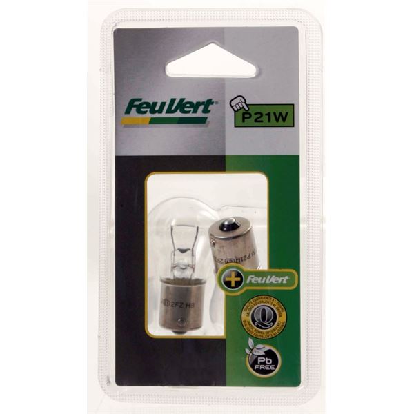 2 Ampoules Feu Vert P21W