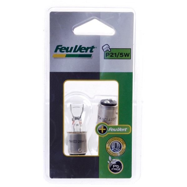 2 Ampoules  Feu Vert P21/5W