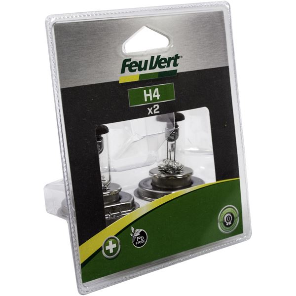 2 ampoules Feu Vert H4