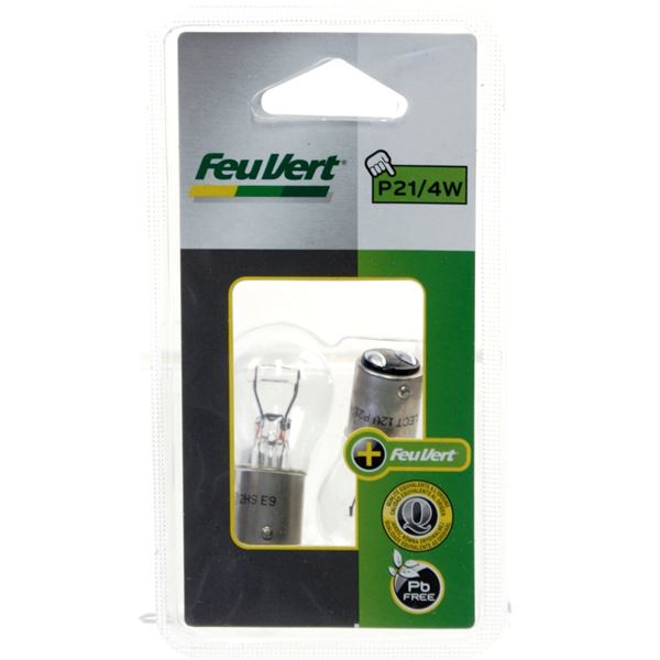 2 Ampoules Feu Vert P21/4W