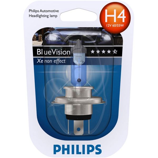 1 ampoule Philips H4 Blue Vision