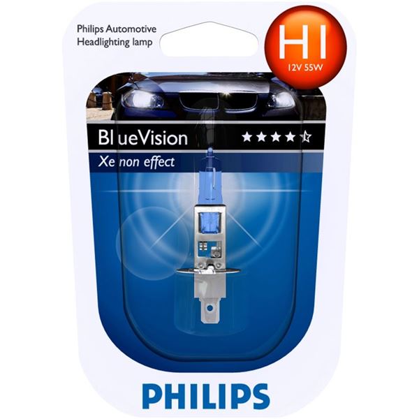 1 ampoule Philips H1 Blue Vision