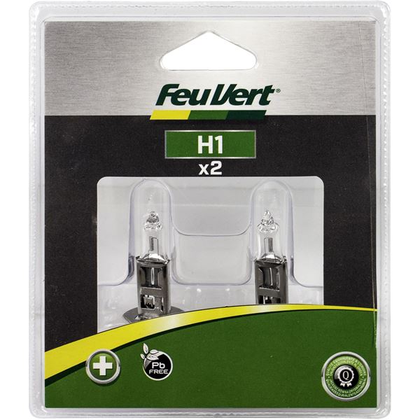 2 ampoules Feu Vert H1