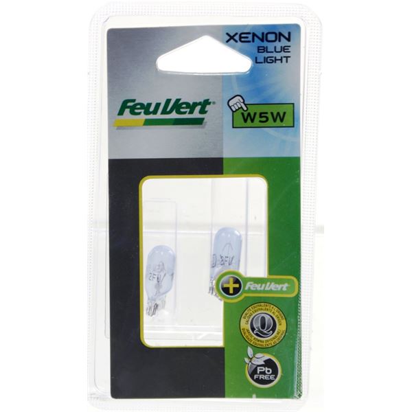 2 Ampoules Feu Vert effet Xénon W5W