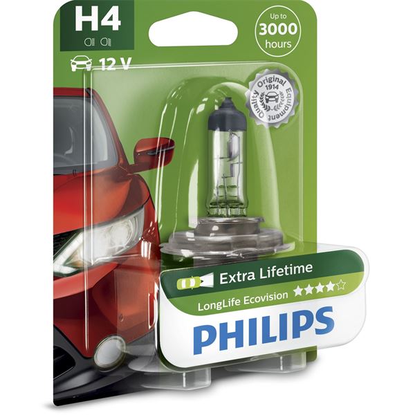 1 ampoules Philips premium Long Life Eco Vision H4