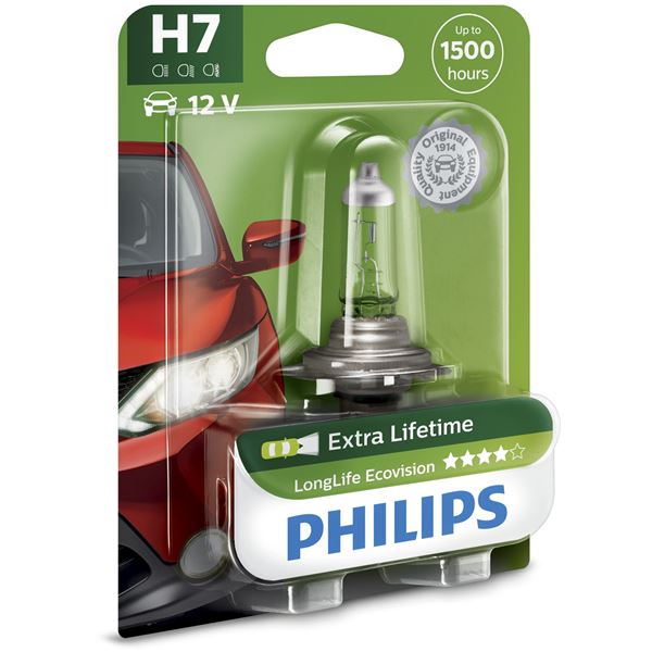 1 ampoule Philips premium Long Life Eco Vision H7