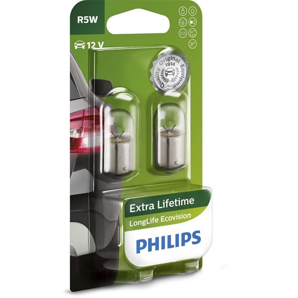 2 ampoules Philips premium Long Life Eco Vision R5W
