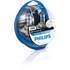 2 ampoules Philips premium Colorvision bleue H4