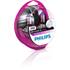 2 ampoules Philips premium Colorvision violette H7
