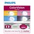 2 ampoules Philips premium Colorvision violette H7