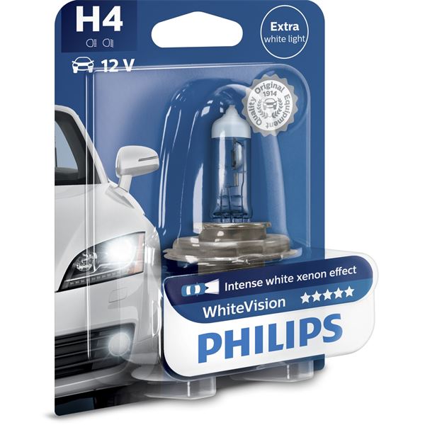 1 ampoule Philips premium White Vision H4