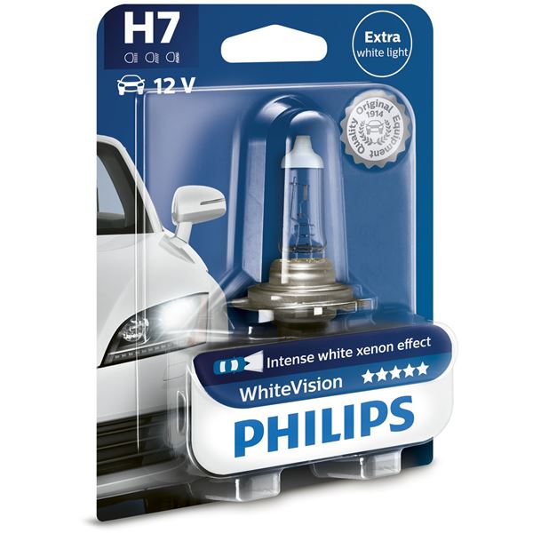1 ampoule Philips premium White Vision H7