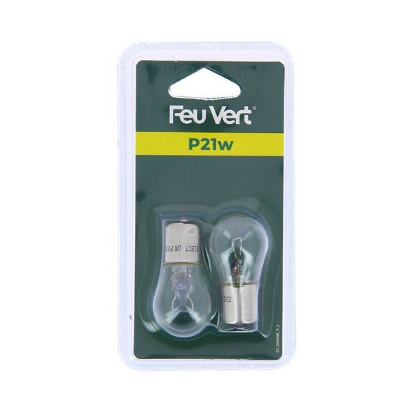 2 Ampoules Feu Vert P21W