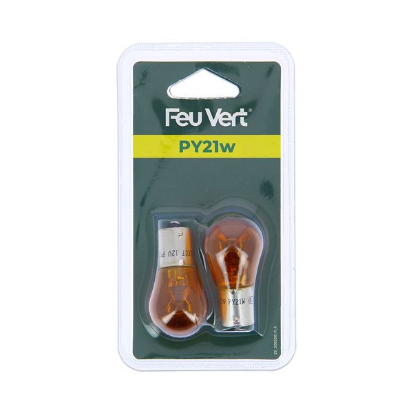 2 Ampoules Feu Vert PY21W