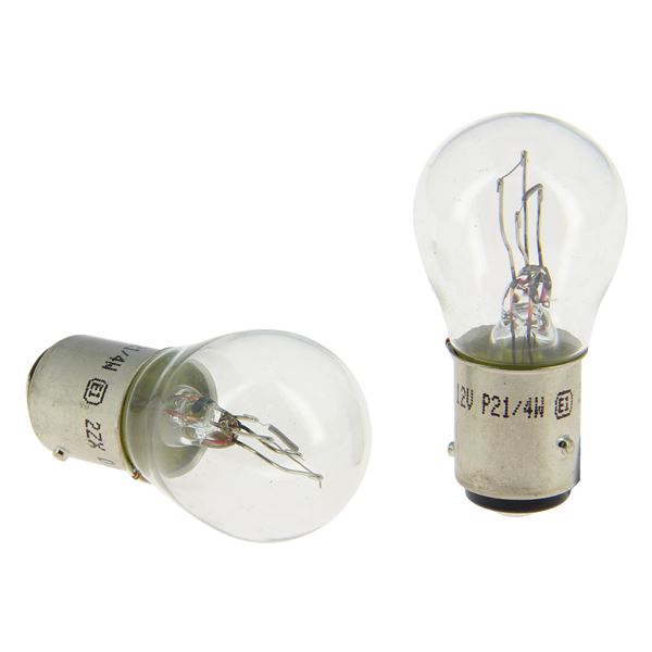 2 Ampoules Feu Vert P21/4W