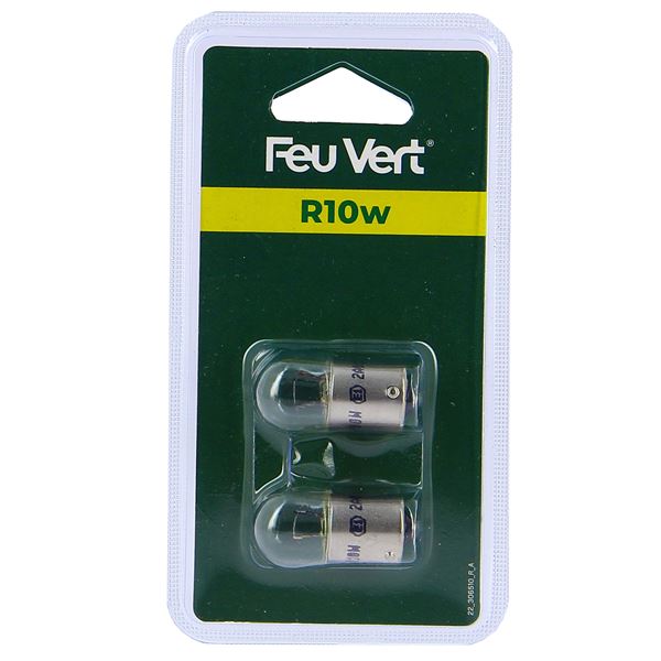 2 Ampoules Feu Vert R10W