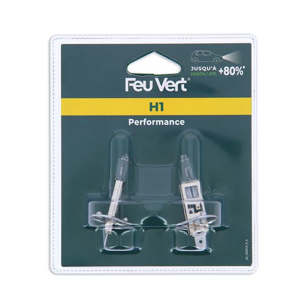 2 ampoules Feu Vert Premium +80% H1