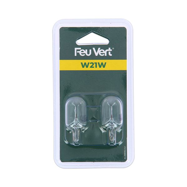 2 Ampoules Feu Vert W21W