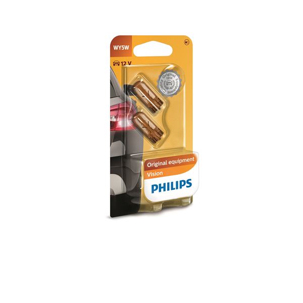 2 ampoules Philips premium Vision WY5W