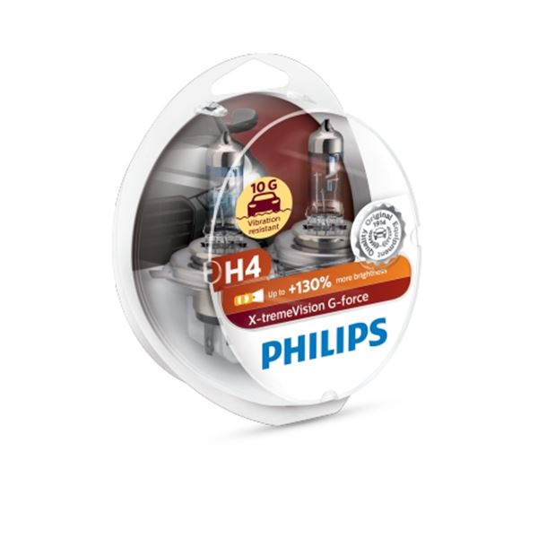 2 ampoules Philips premium X-treme Vision G-Force H4