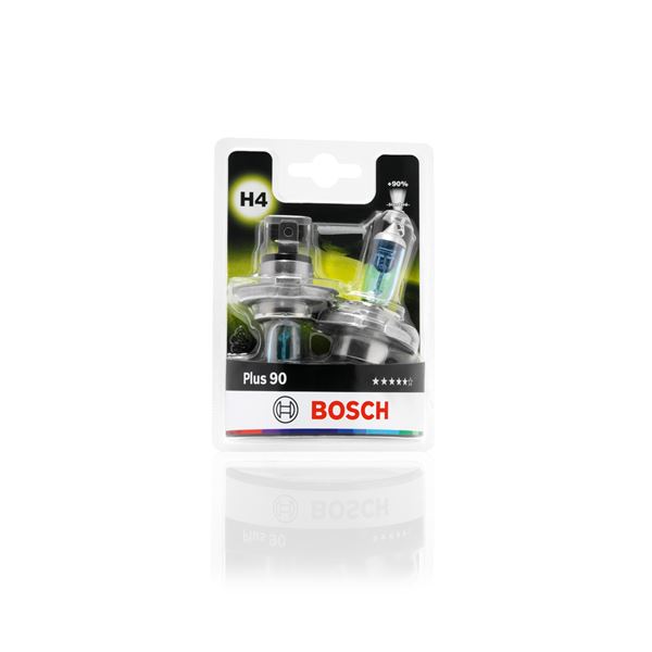2 ampoules H4 Plus 90 Bosch