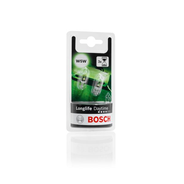 2 ampoules W5W Longlife Daytime Bosch