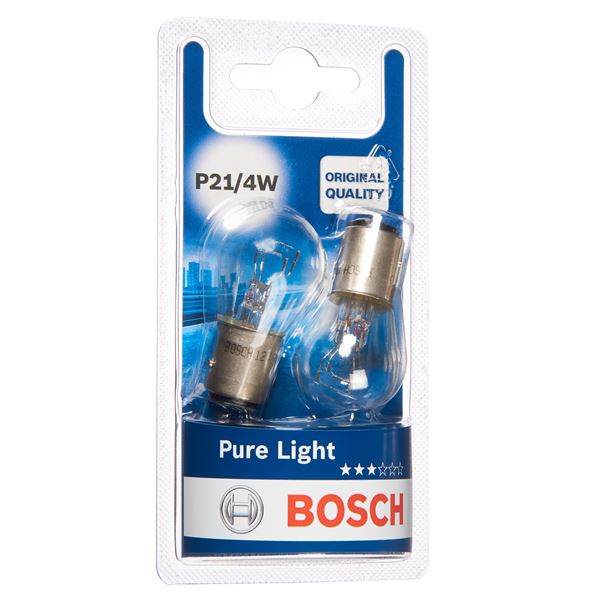 2 ampoules P21/4W Pure Light Bosch