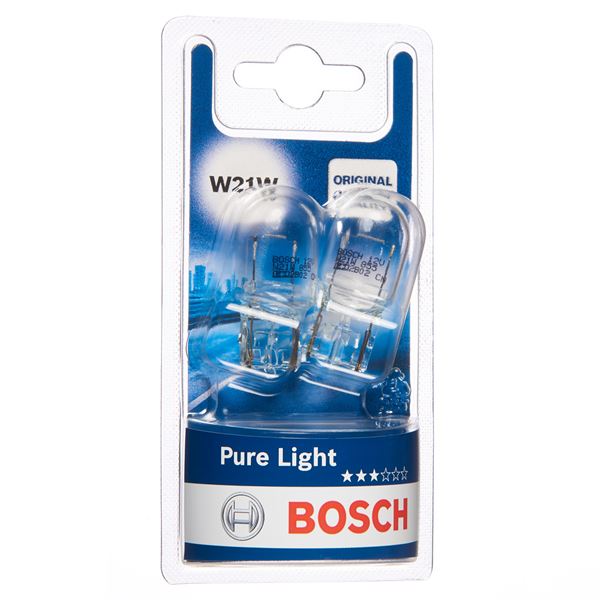 2 ampoules W21W Pure Light Bosch