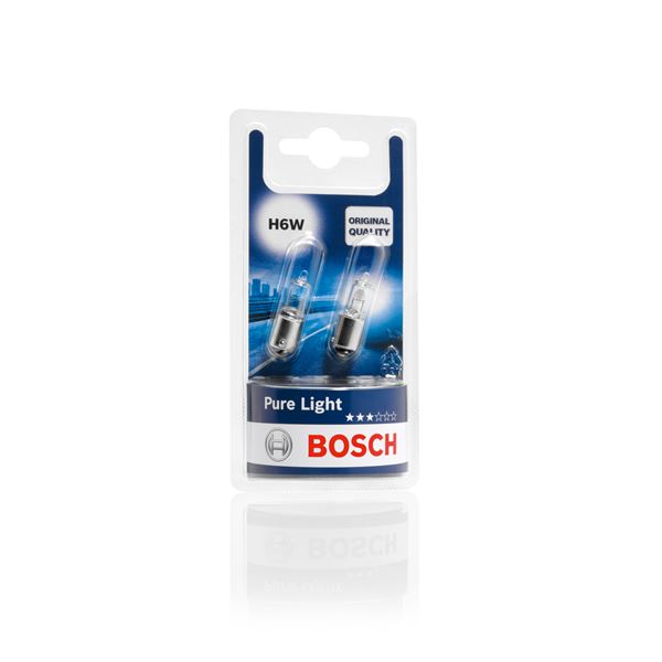 2 ampoules H6W Pure Light Bosch