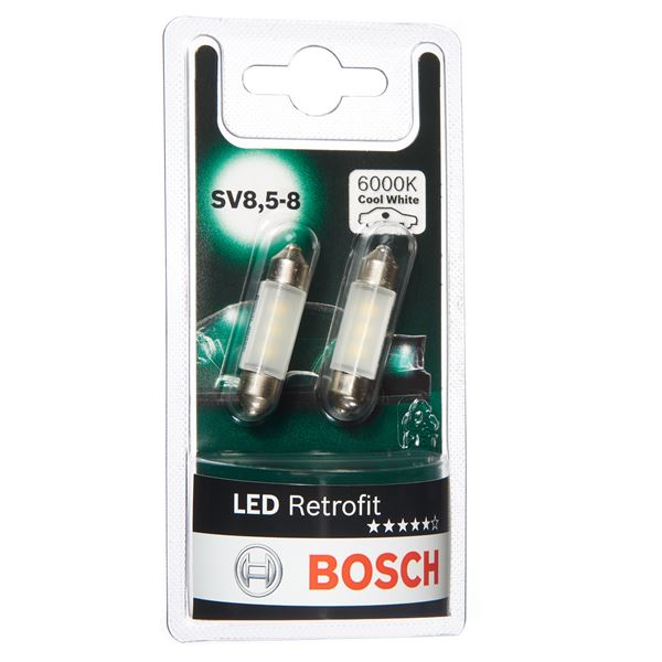2 ampoules C5W - SV8,5-8 LED Retrofit Bosch
