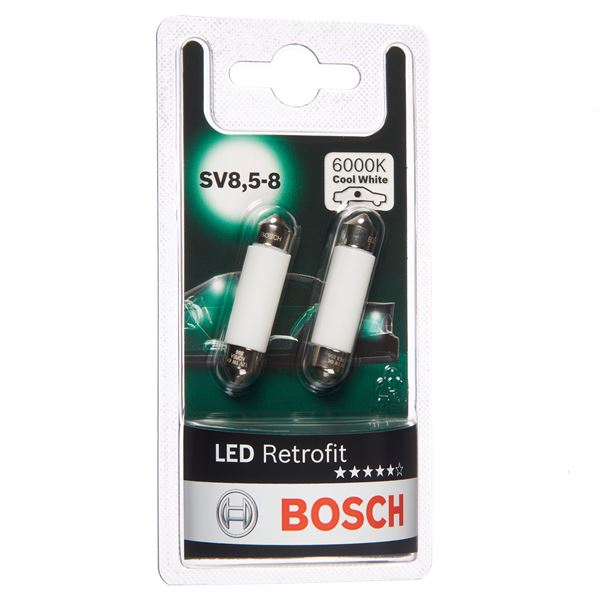 2 ampoules C5W - SV8,5-8 LED Retrofit Bosch