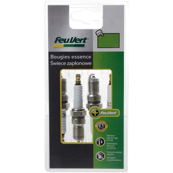 Jeu de 4 bougies d'allumage Feu Vert N°6