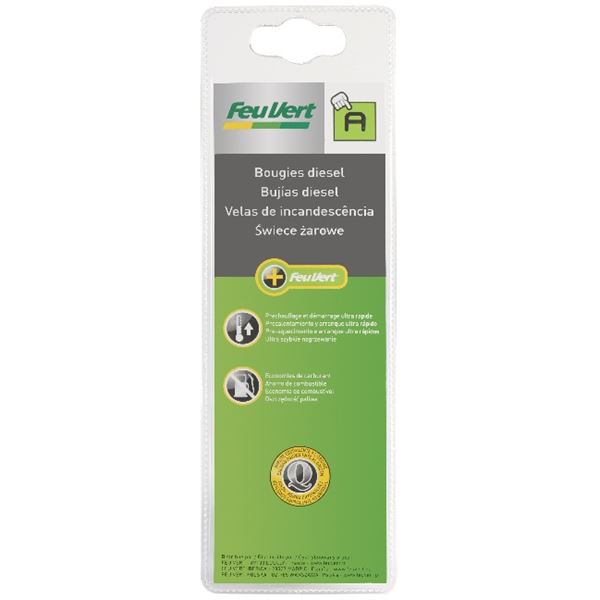 2 bougies de préchauffage Feu Vert A